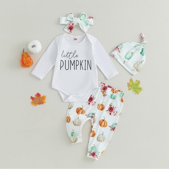 Fall/Halloween Outfits Unisex Baby Girl Boy 0 3 Months Winter Clothes - Picture 2 of 2